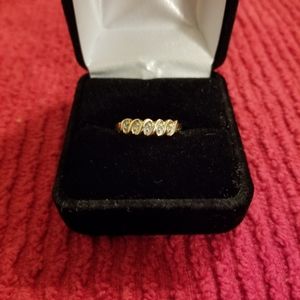 Lady's Diamond Band in 10k Yellow Gold